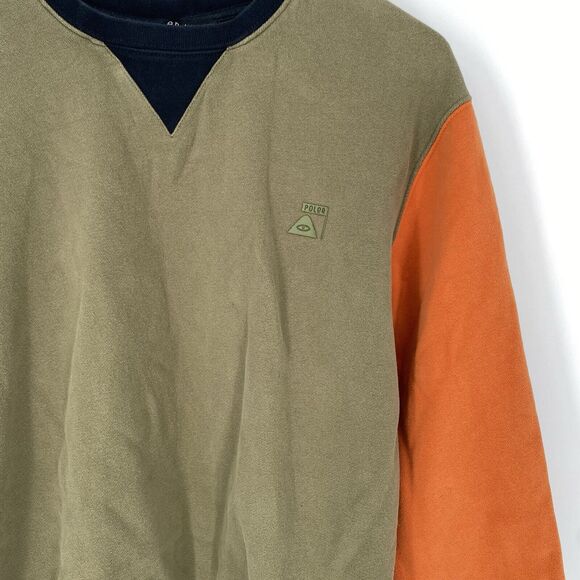 Poler Camp Vibes Roamers Seekers Color Block Crew Neck Sweatshirt Size S - Picture 7 of 7